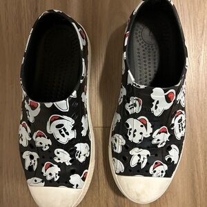 Native Shoes Black and White Mickey Sneakers